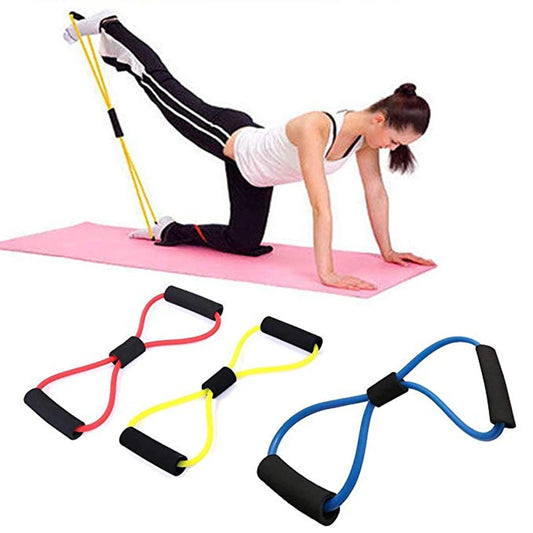 FlexiForce 8-Shape Resistance Bands – Portable Chest Expander for Strength & Flexibility Training